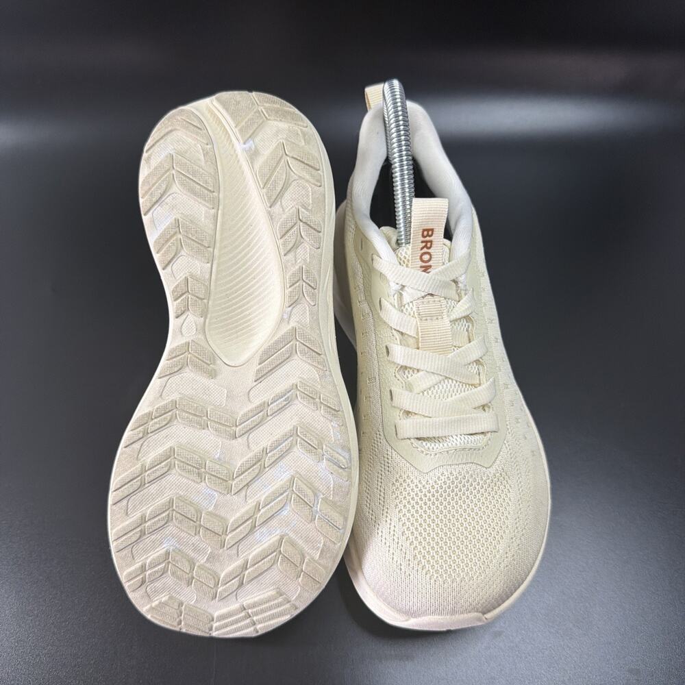 BRONAX Womens Beige Wide Toe Box Walking Sneakers Comfort Shoes Size 6 Wide - Picture 4 of 7